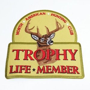 Vtg North American Hunting Club Trophy Life Member Large Patch (b4D)